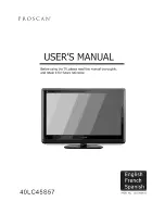 Preview for 1 page of ProScan 40LC45S57 User Manual