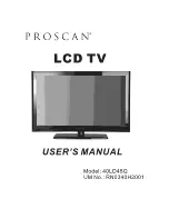 ProScan 40LD45Q User Manual preview