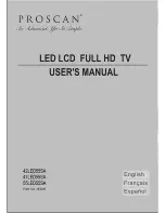 Preview for 1 page of ProScan 42LED55SA User Manual