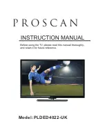 Предварительный просмотр 1 страницы ProScan PLDED4022-UK Instruction Manual