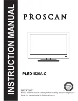 ProScan PLED1526A-C Instruction Manual preview