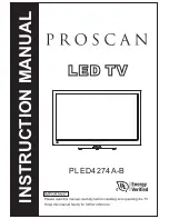 ProScan PLED4274A-B Instruction Manual preview