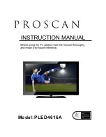 Preview for 1 page of ProScan PLED4616A Instruction Manual