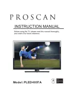 Preview for 1 page of ProScan PLED4897A Instruction Manual