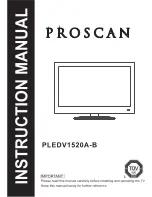 Preview for 1 page of ProScan PLEDV1520A-B Instruction Manual