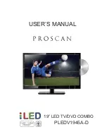 ProScan PLEDV1945A-D User Manual preview