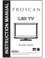 ProScan PLEDV1945A Instruction Manual preview