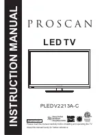 Предварительный просмотр 1 страницы ProScan PLEDV2213A-C Instruction Manual