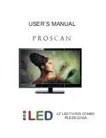 Предварительный просмотр 1 страницы ProScan PLEDV2213A User Manual