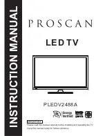 Preview for 1 page of ProScan PLEDV2488A Instruction Manual