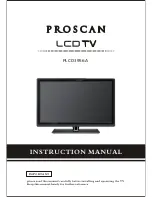 Preview for 1 page of ProScan PLEDV2488B Instruction Manual