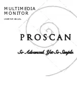 ProScan Proscan MULTIMEDIA MONITOR User Manual предпросмотр