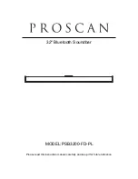 Preview for 1 page of ProScan PSB3200-FD-PL Instruction Manual