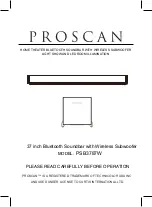 ProScan PSB3787W Manual preview