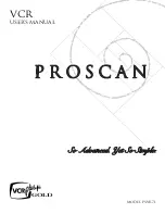 ProScan PSVR71 User Manual preview