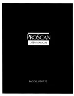 ProScan PSVR72 User Manual preview