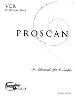 ProScan PSVR87 User Manual preview