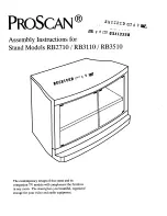 ProScan RB3110 Assembly Instructions предпросмотр