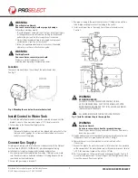 Предварительный просмотр 2 страницы ProSelect PSW12414 Installation Instructions Manual