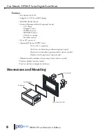 Предварительный просмотр 6 страницы Prosense DPM2-P Series User Manual