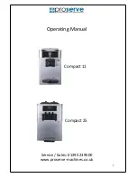 Proserve Compact 11 Operating Manual preview