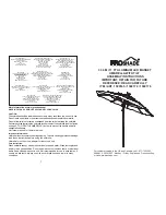 Preview for 1 page of Proshade 1500165 Assembly Instructions