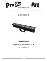 ProShop PixBAND Quad 6 User Manual preview