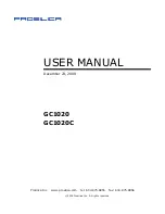 Preview for 1 page of Prosilica GC1020 User Manual