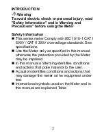 Предварительный просмотр 2 страницы ProsKit MT-1233C User Manual