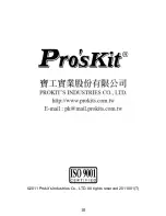 Предварительный просмотр 10 страницы ProsKit MT-5110 User Manual