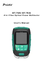 ProsKit MT-7615 User Manual preview