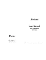 Pro'sKit MA-1003 User Manual preview