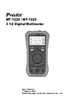 Pro'sKit MT-1220 User Manual preview