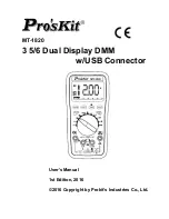 Pro'sKit MT-1820 User Manual preview