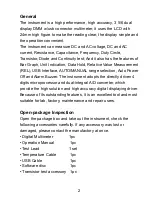 Preview for 3 page of Pro'sKit MT-1820 User Manual