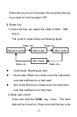 Preview for 8 page of Pro'sKit MT-4015 User Manual