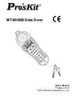 Pro'sKit MT-8006B User Manual предпросмотр