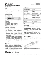 Pro'sKit NT-309 Operation Manual предпросмотр