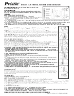 Предварительный просмотр 1 страницы Pro'sKit NT-6352 Operating Instructions