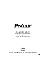 Предварительный просмотр 8 страницы Pro'sKit Pro'sKt SS-621 Series User Manual