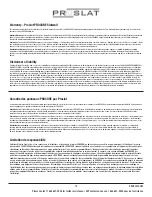 Preview for 13 page of Proslat PROCORE 87772 Use And Care Manual