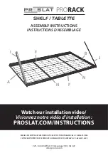 Proslat Prorack Assembly Instructions preview