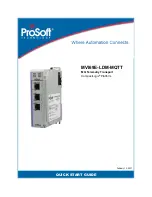 Предварительный просмотр 1 страницы ProSoft Technology MVI69E-LDM-MQTT Quick Start Manual