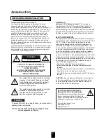 Preview for 2 page of Proson RV4700 -ES Operating Instructions Manual