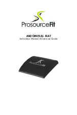 PROSOURCEFIT ABDOMINAL MAT Instruction Manual & Exercise Manual предпросмотр