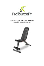 Предварительный просмотр 1 страницы PROSOURCEFIT ADJUSTABLE WEIGHT BENCH Assembly & Instruction Manual