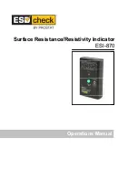 Предварительный просмотр 1 страницы Prostat ESD check ESI-870 Operation Manual