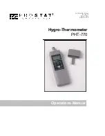 Предварительный просмотр 1 страницы Prostat PHT-770 Operation Manual