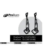 Preview for 1 page of ProTeam ProGen 12 Manual