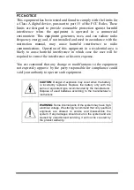 Preview for 3 page of Protech Systems BA-2501 User Manual